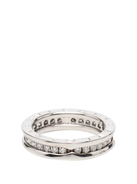 Bvlgari Pre-Owned 2021-2026 18K White Gold and Diamond B.Zero1 One Band ring