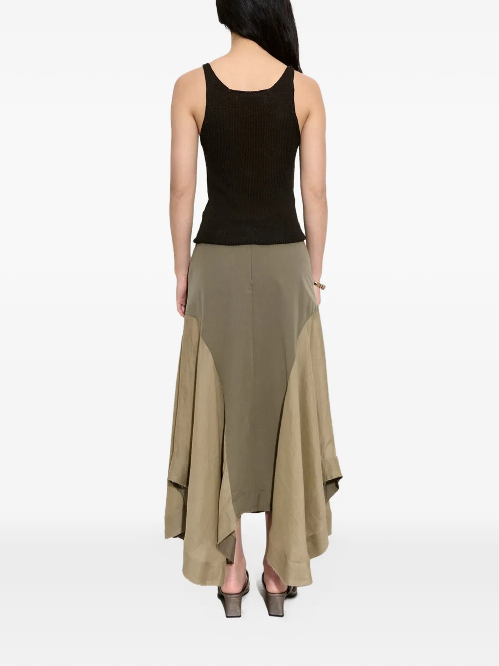OUR LEGACY Petti asymmetrische rok Groen