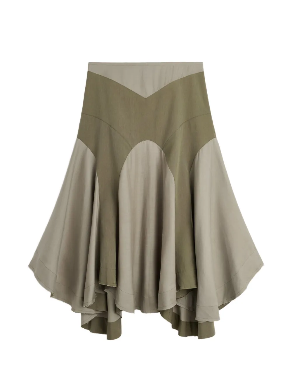 OUR LEGACY Petti asymmetrische rok Groen