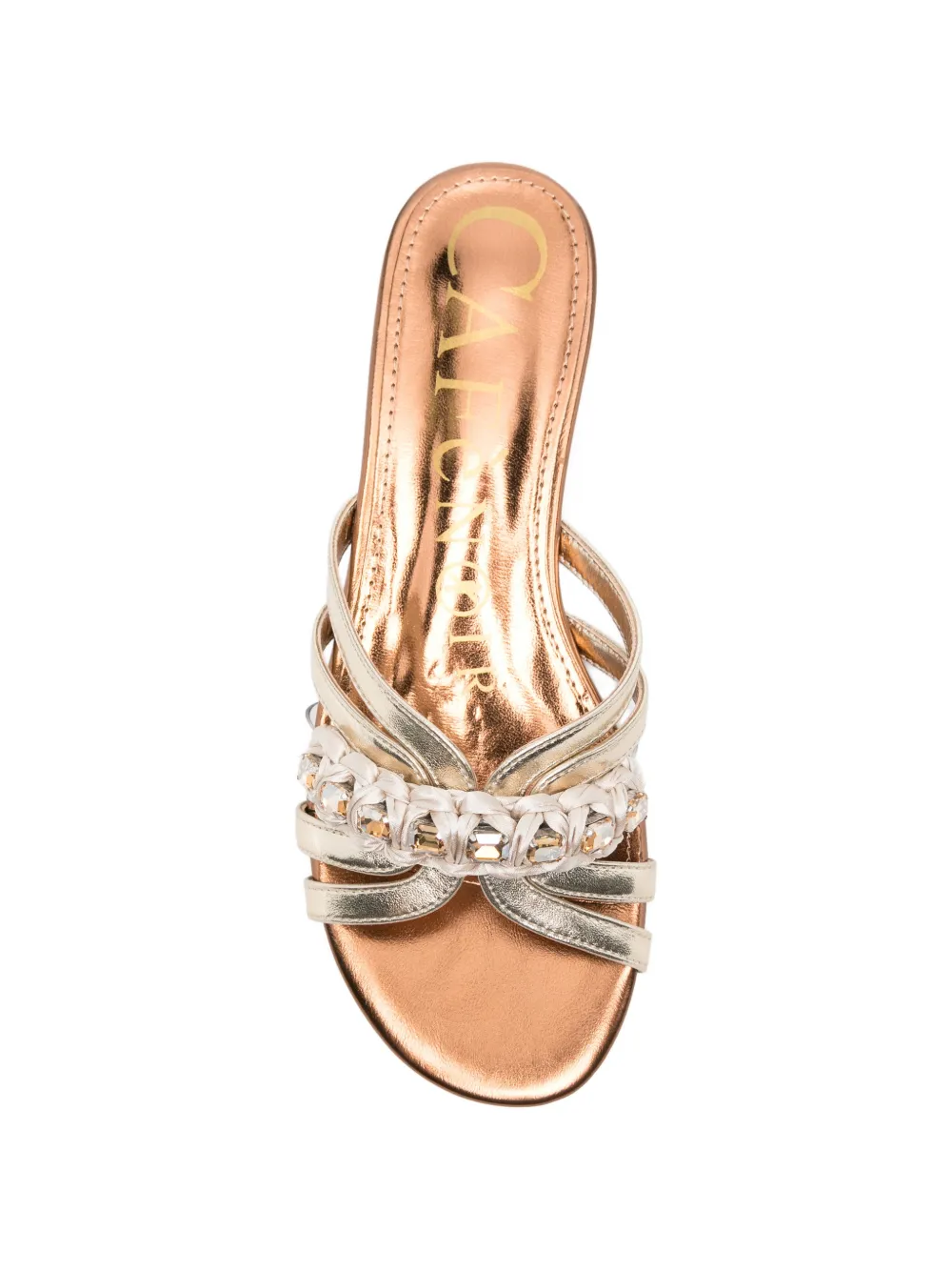 CAFèNOIR Sandalen verfraaid met kristallen Goud
