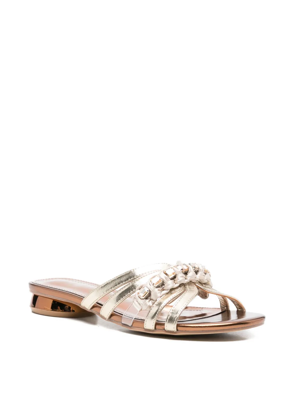 CAFèNOIR Sandalen verfraaid met kristallen Goud