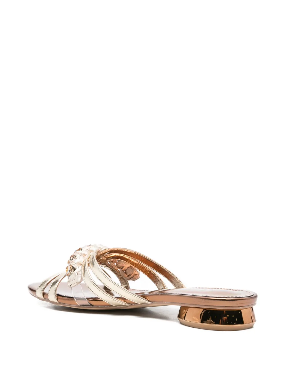 CAFèNOIR Sandalen verfraaid met kristallen Goud