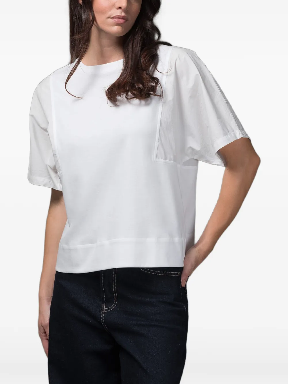 Moorer Genola-JTF top - Bianco