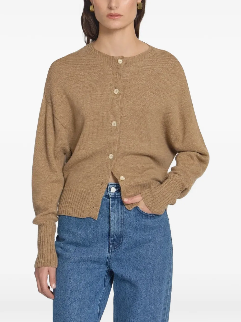 VIKTORIA & WOODS Hart button cardigan - Toni neutri