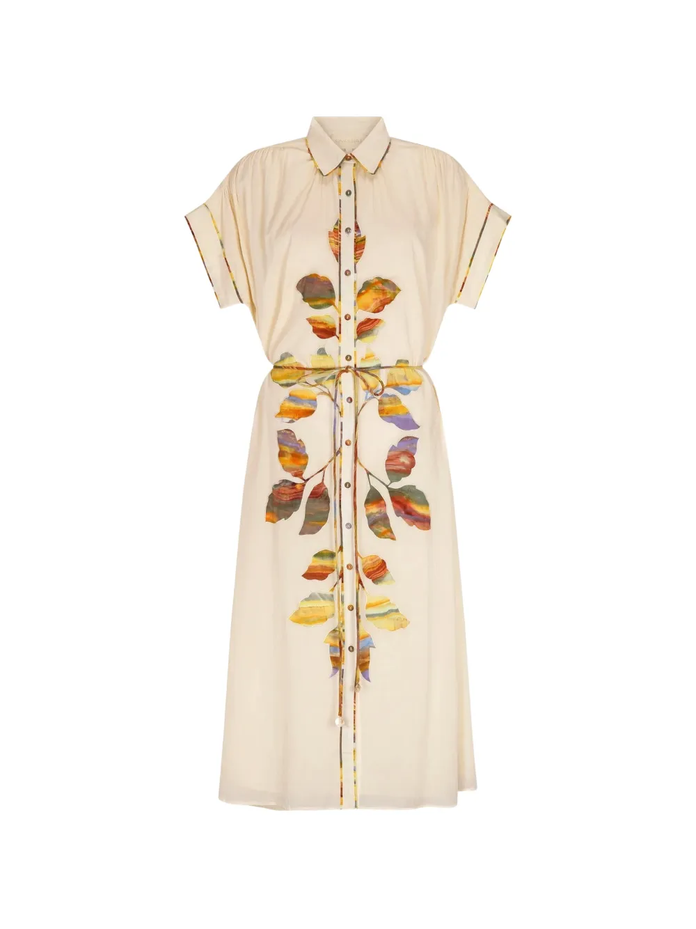Carolina K button-up midi dress - Toni neutri