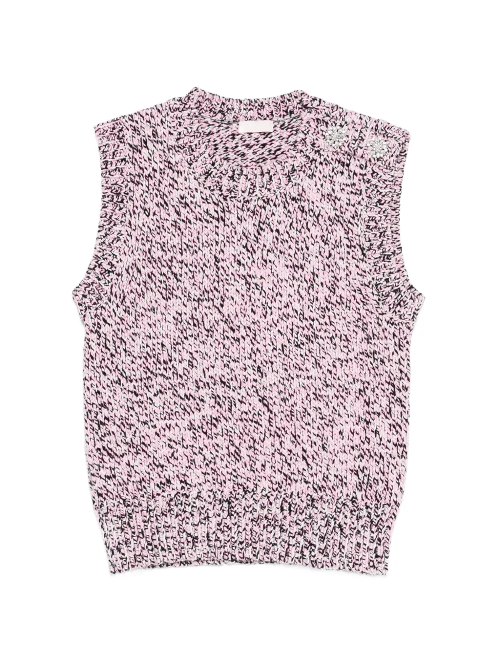 LIU JO crystal-embellished vest - Rosa