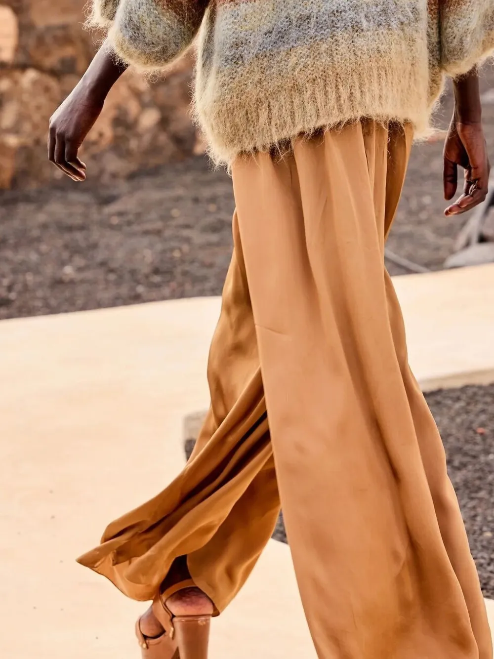 Mes Demoiselles Coucou elastische broek Bruin