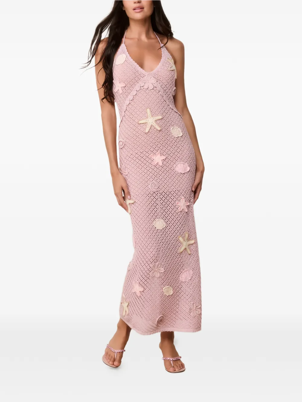 LoveShackFancy Macie maxi-jurk Roze