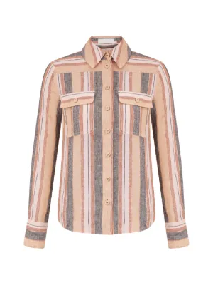 Chemisier En Soie Zimmermann Motif Peau De Serpent Bleu - Taille S