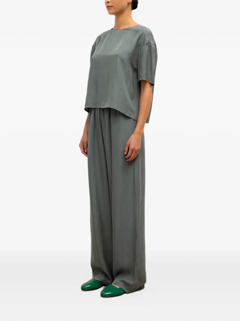 LESET wide-leg trousers Groen
