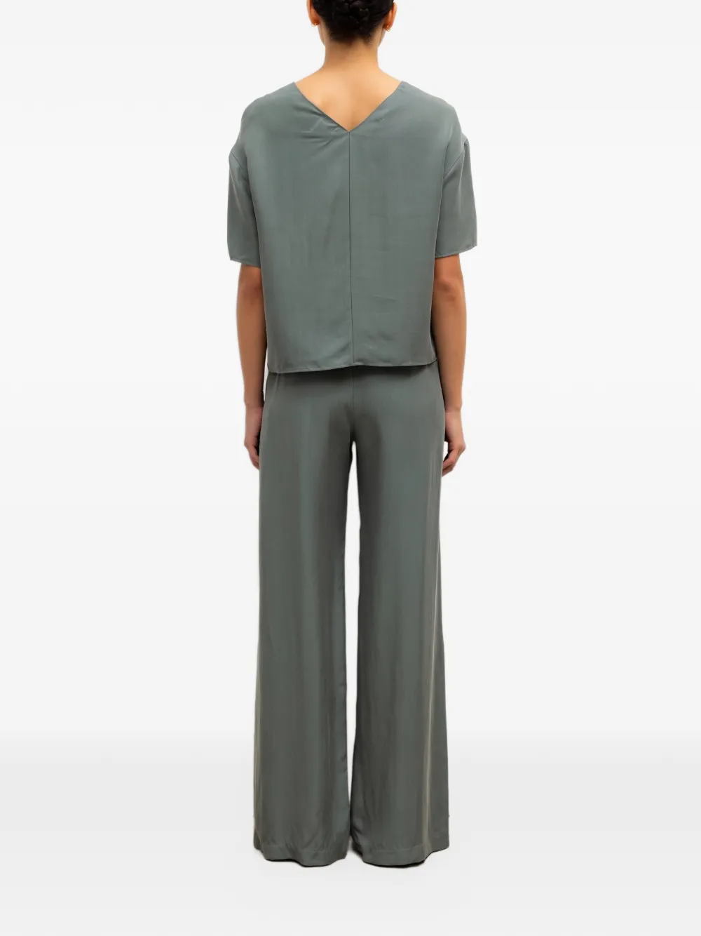 LESET wide-leg trousers Groen