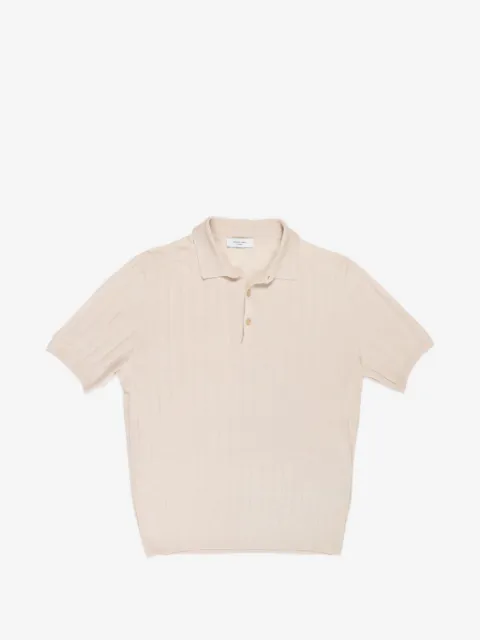Boglioli ribbed-knit polo shirt