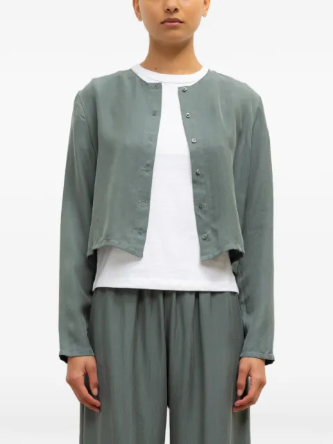 LESET Kim buttoned cropped top