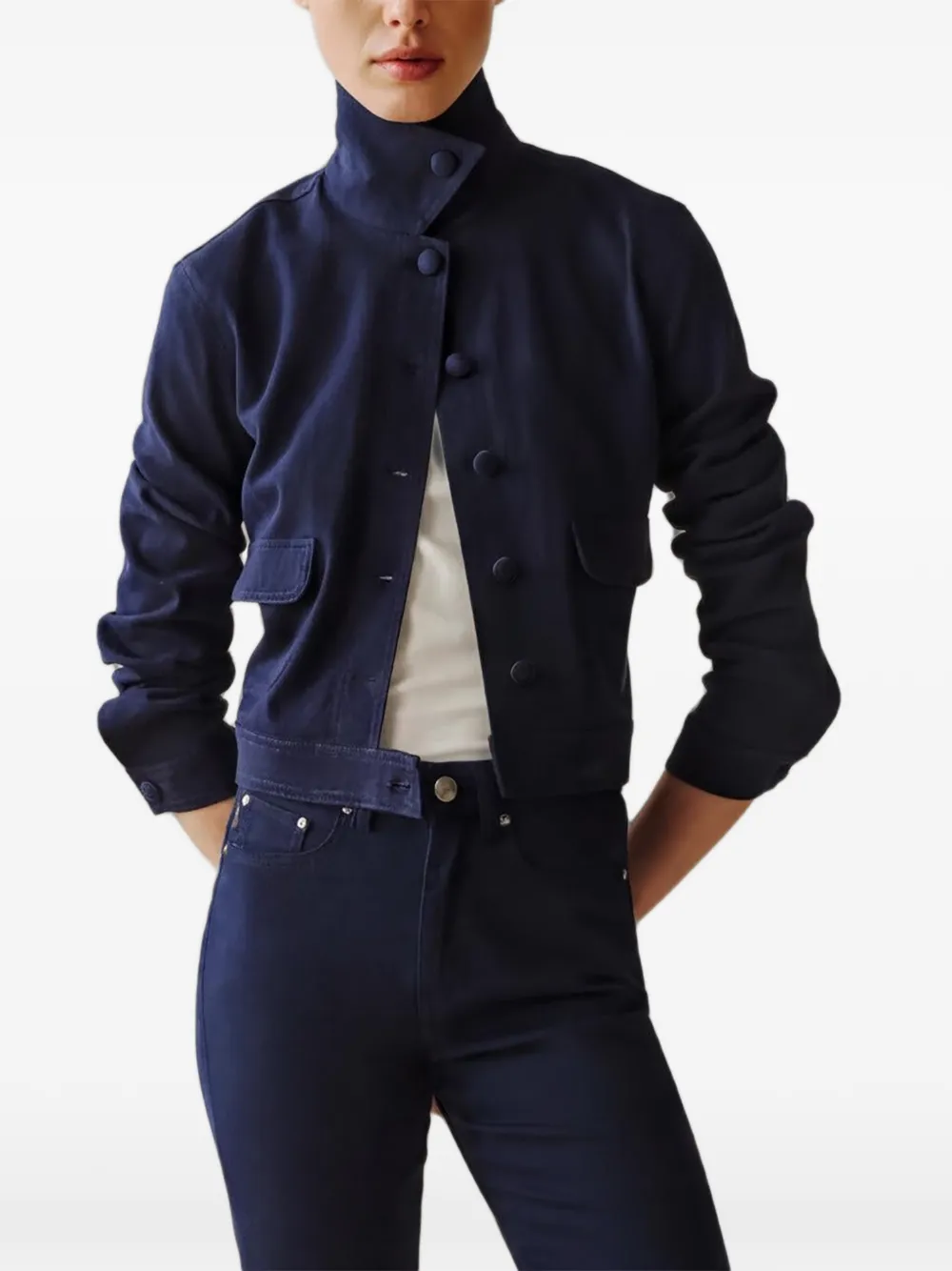 DL1961 button denim jacket - Blue
