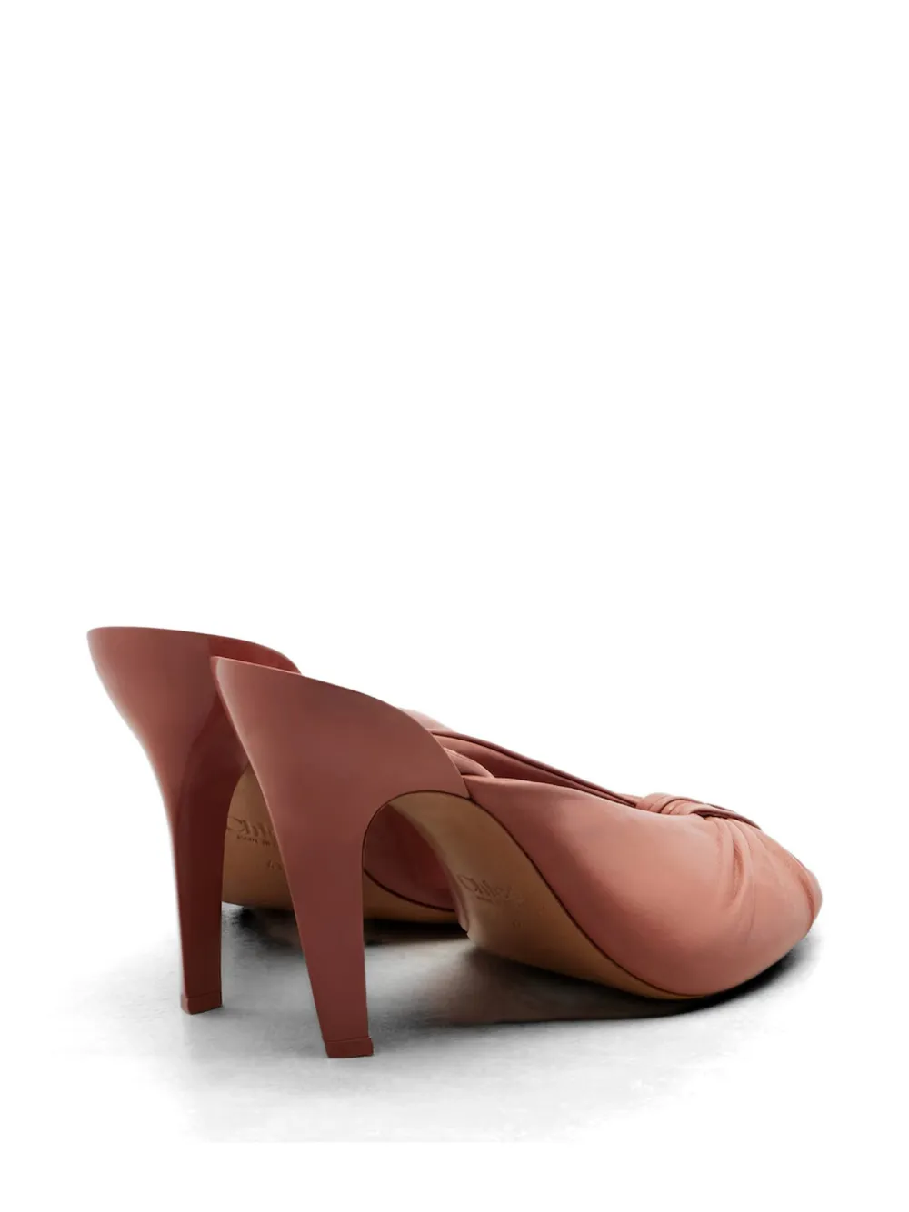 Chloé Suzie knotted peep-toe sandals Roze