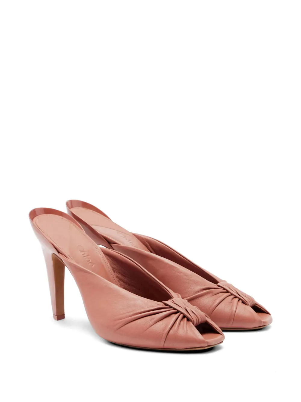 Chloé Suzie knotted peep-toe sandals Roze