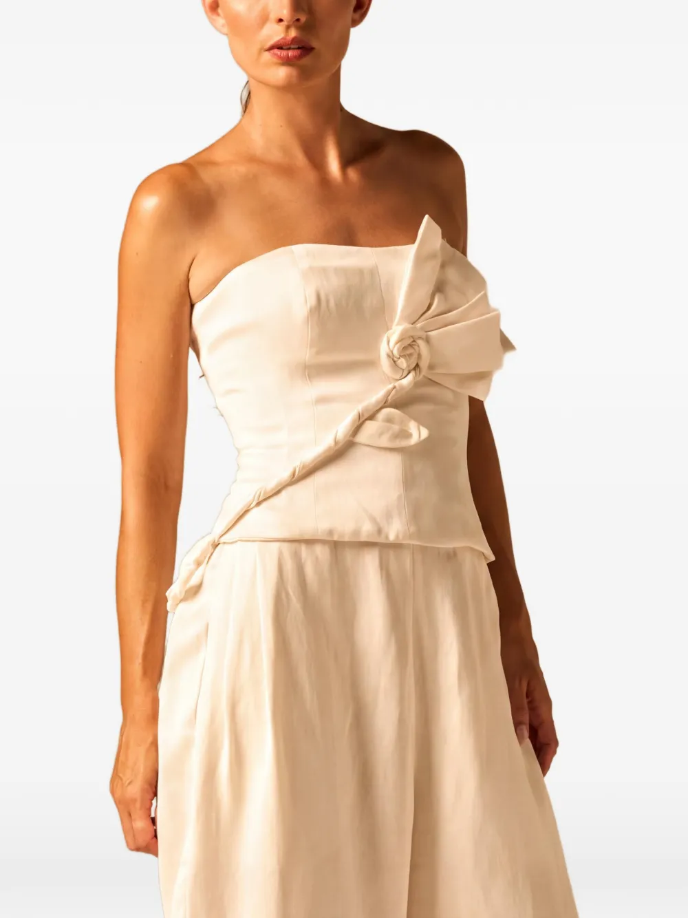 JBQ Strapless top Wit