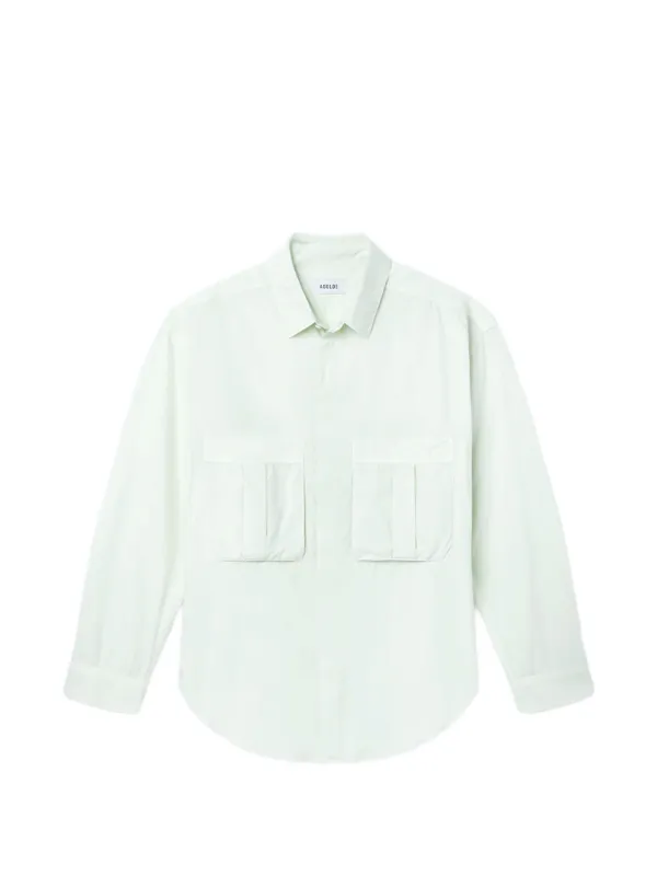 Agolde Flap Pocket Shirt in Green