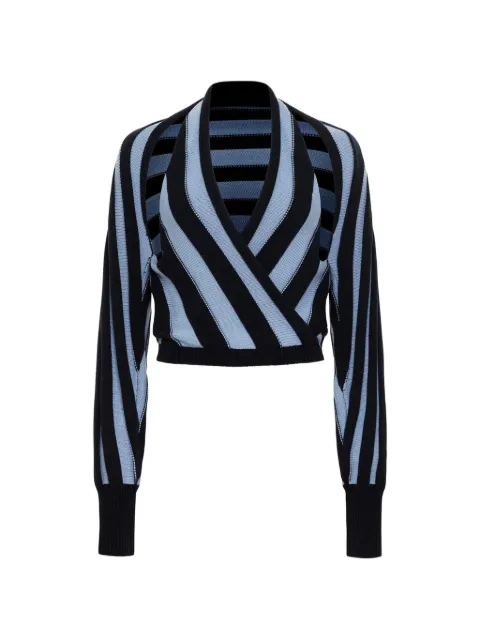 Hellessy Artin striped v-neck sweater