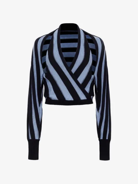 Hellessy Artin striped v-neck sweater
