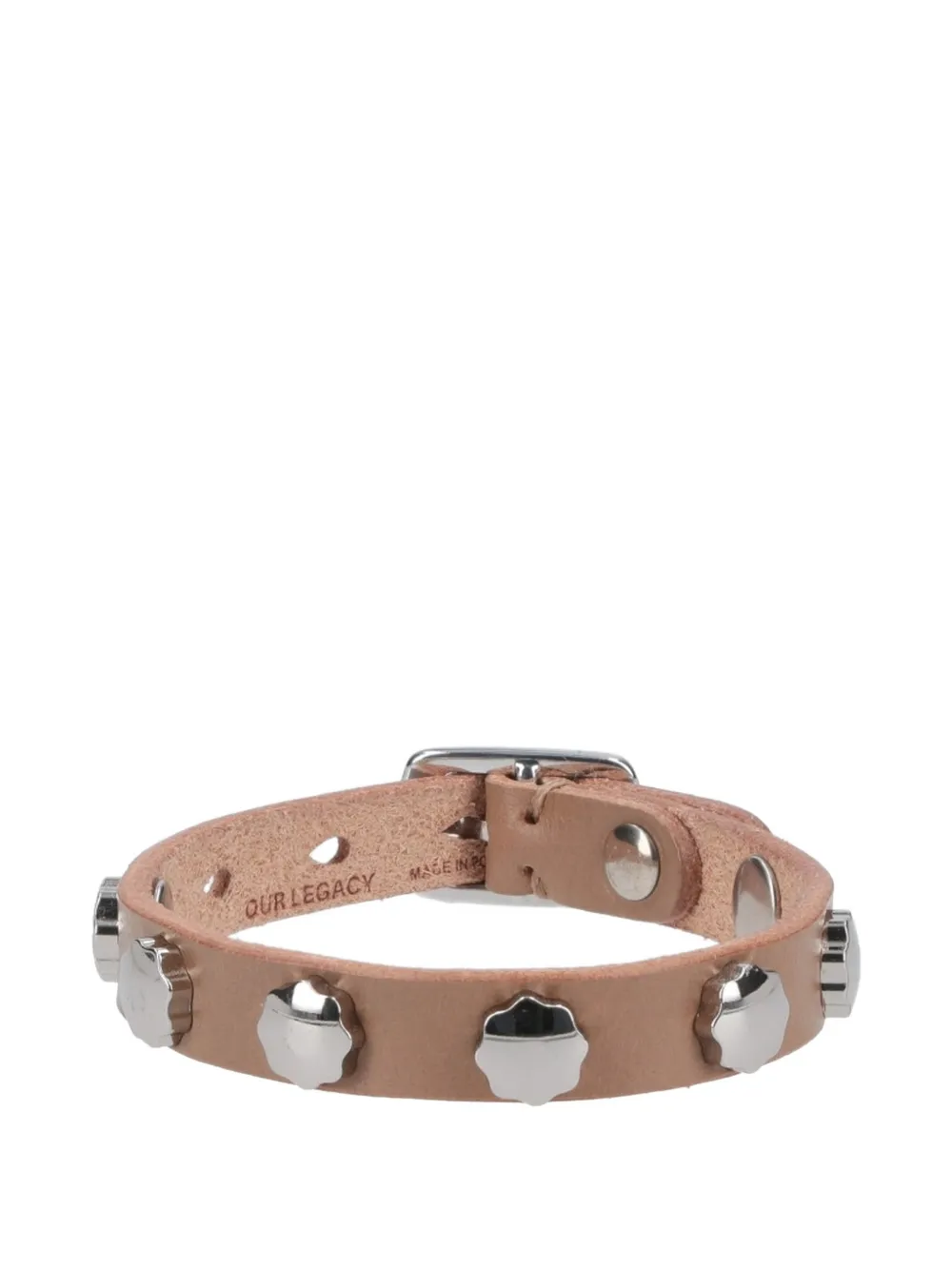 OUR LEGACY studded leather bracelet - Toni neutri
