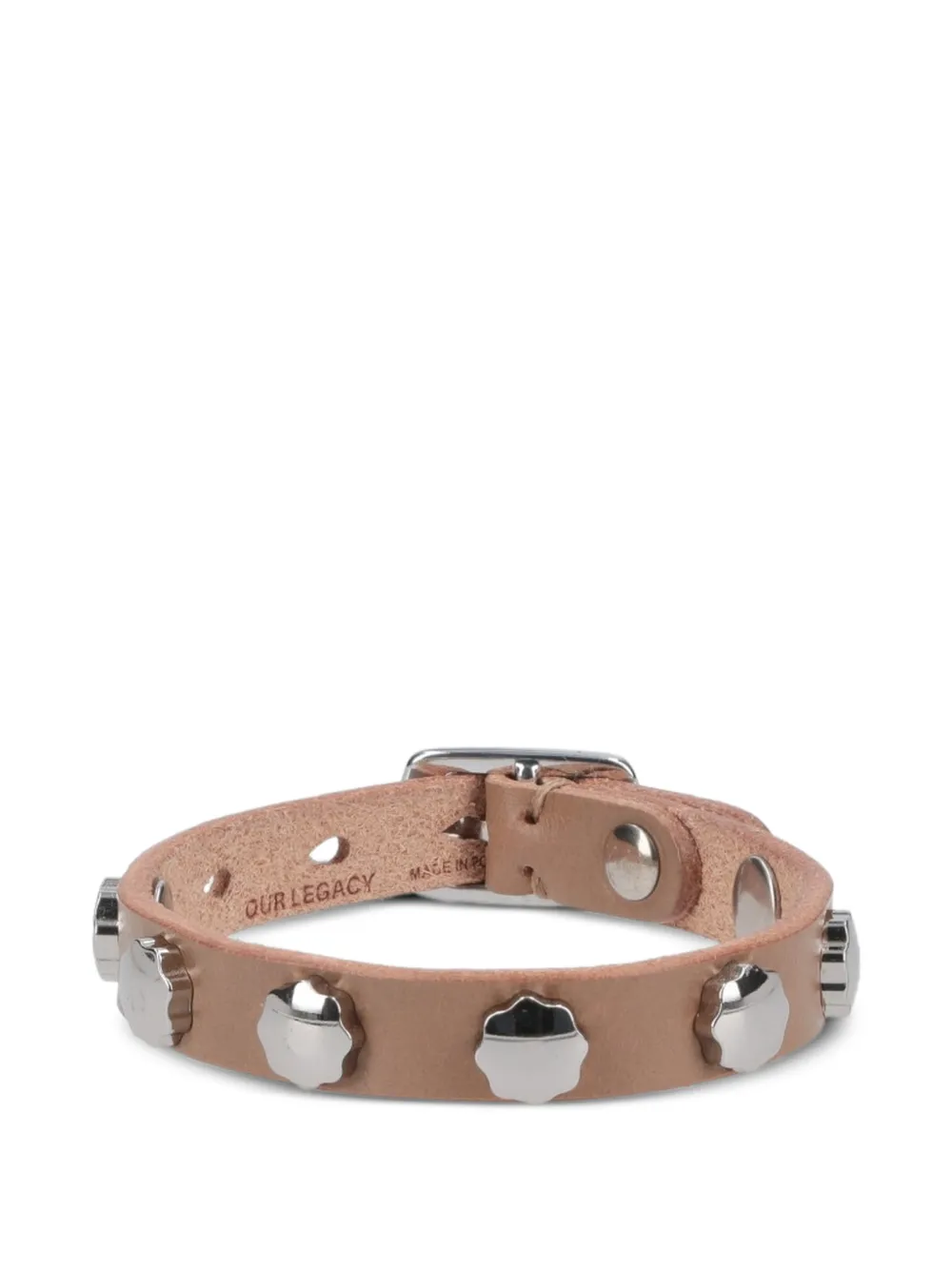 OUR LEGACY studded leather bracelet - Toni neutri