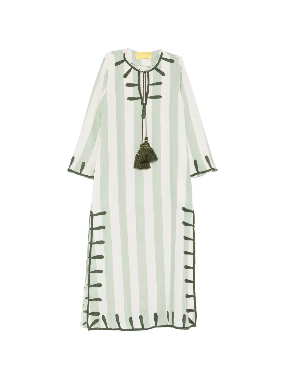 PHILIPPA 1970 Edna striped maxi dress - Verde