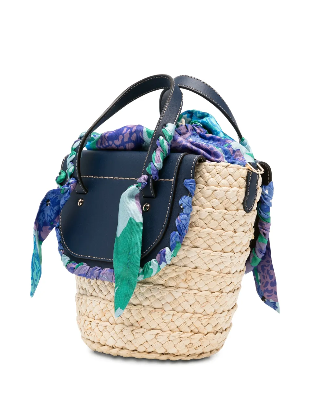 CUBA LAB Habanera shopper met bloemenprint Beige