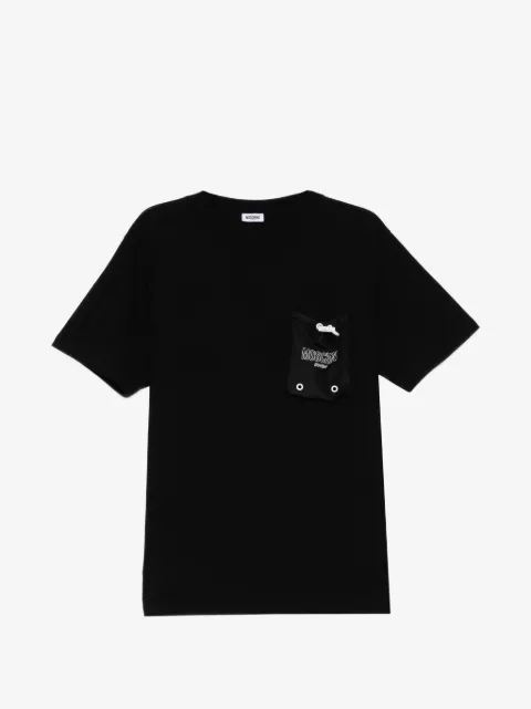 Moschino T-shirt con logo e tasca