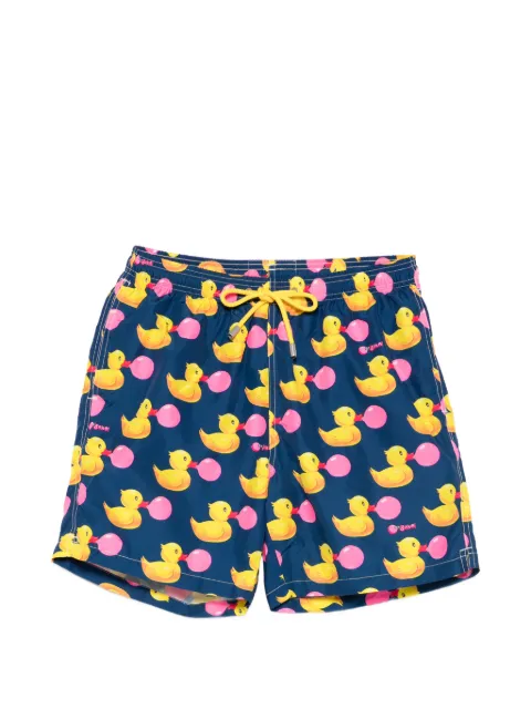 MC2 Saint Barth x Big Babol Lighting duck-print drawstring swim shorts