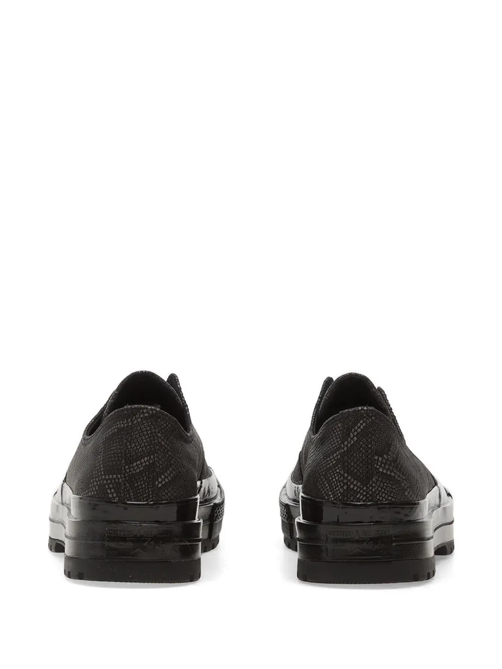 Converse Chuck 70 patterned platform sneakers Zwart