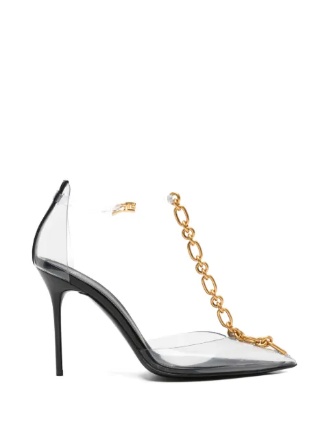 Balmain chain-link transparent pumps
