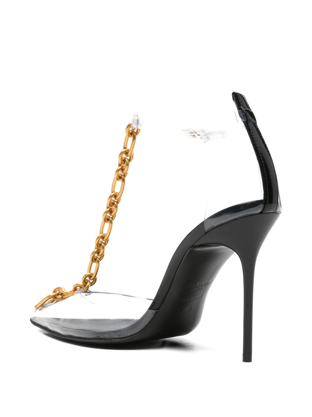 Balmain chain-link transparent pumps Wit