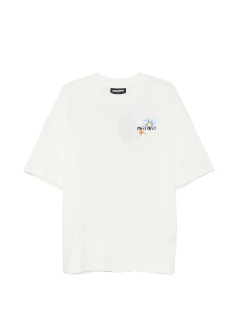 WRSTBHVR Olin graphic-print drop-shoulder T-shirt