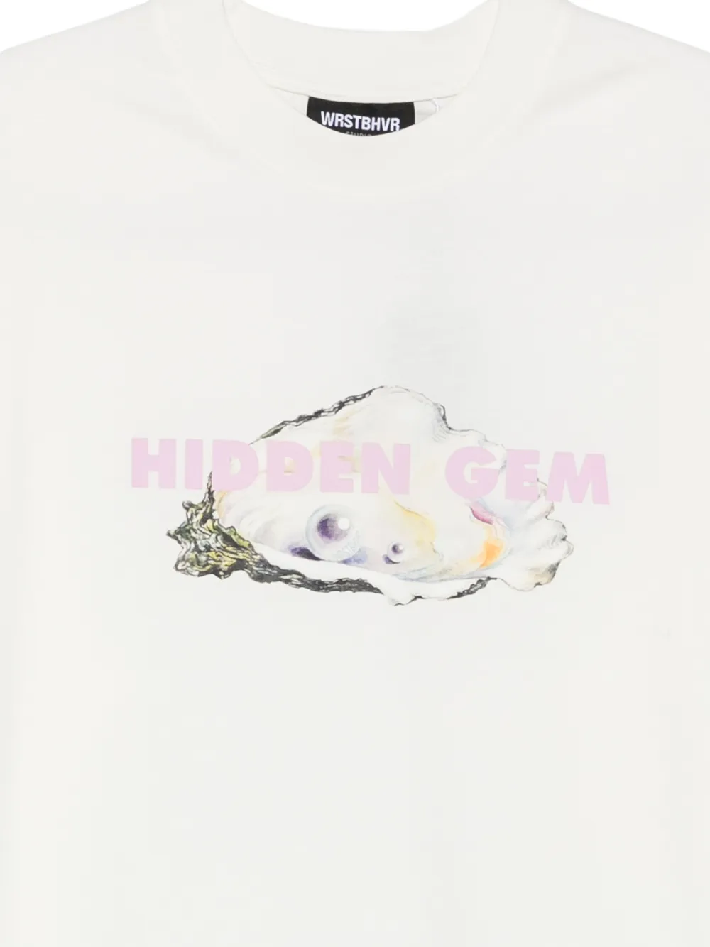  Wrstbhvr T-shirt Frell à Imprimé Graphique - Tons Neutres 