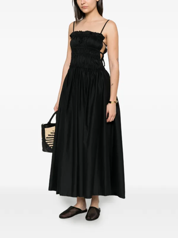 dress silk satin Carnation Yellow Maxi - US 10 collection: romance Key Features Royal Blue Midi Dress Waist Size:42