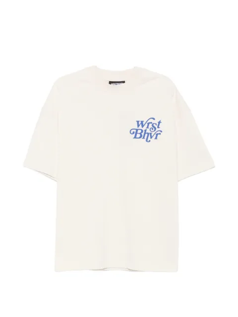 WRSTBHVR Reen V2 logo-print drop-shoulder T-shirt