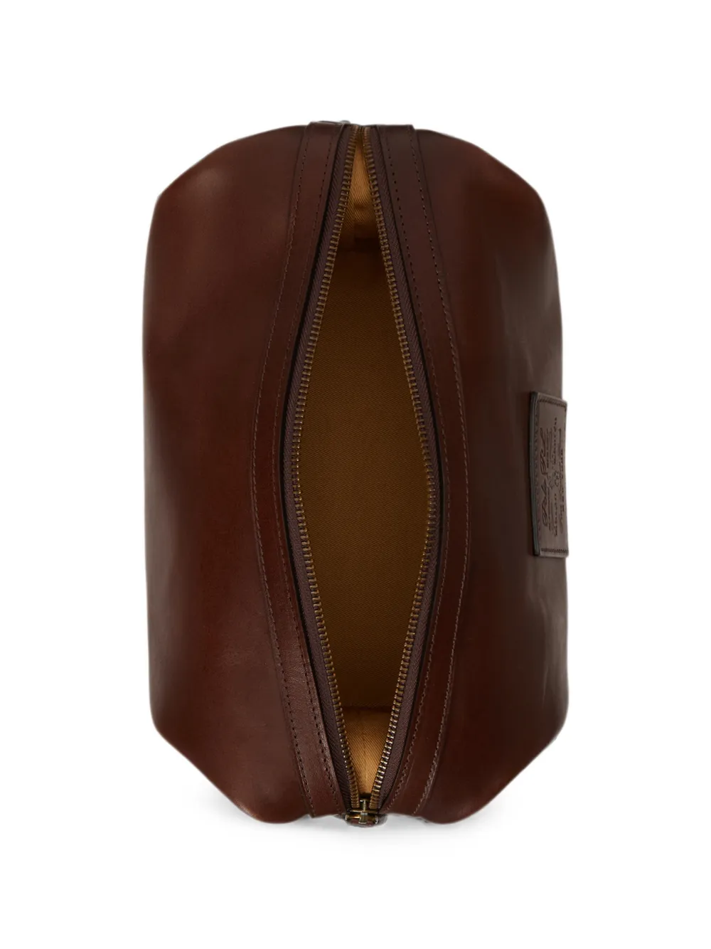 Polo Ralph Lauren Leren toilettas Bruin