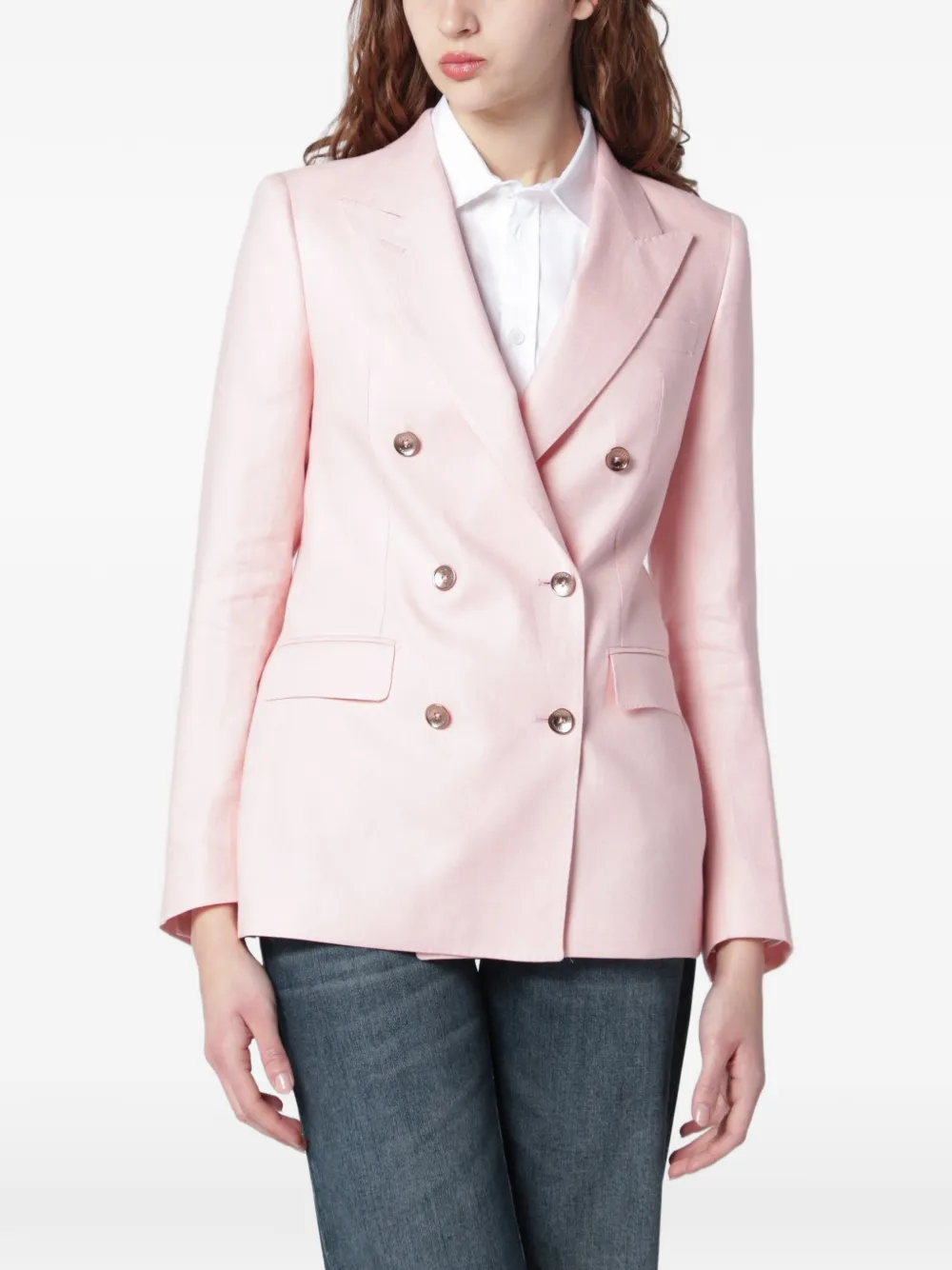 Tagliatore button double-breasted blazer - Rosa