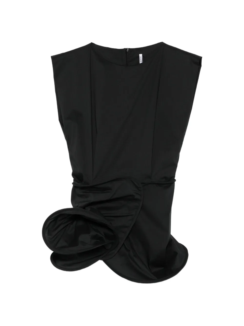 Liviana Conti gathered draped blouse - Nero