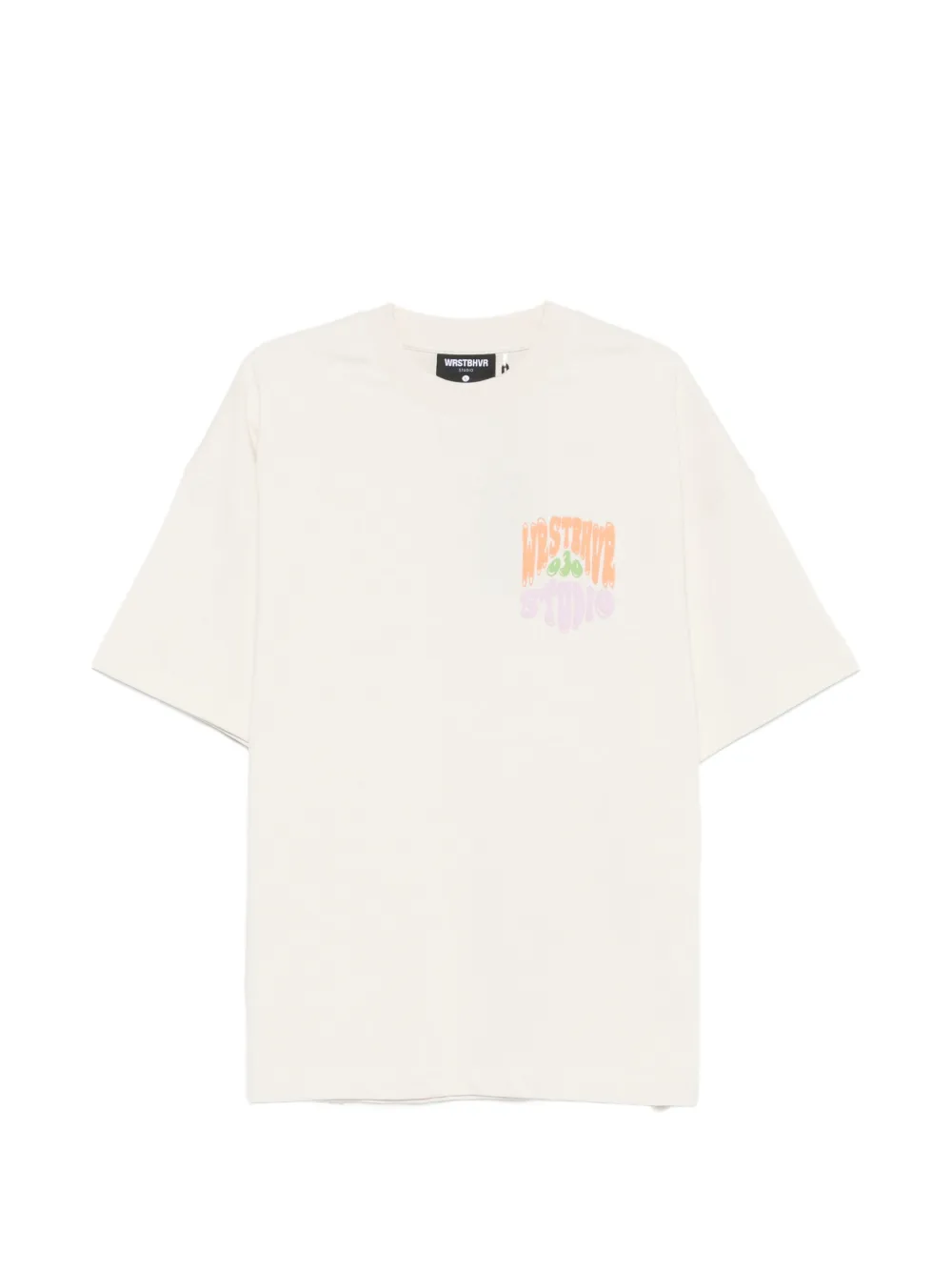 WRSTBHVR Flynn graphic-print cotton T-shirt - Bianco