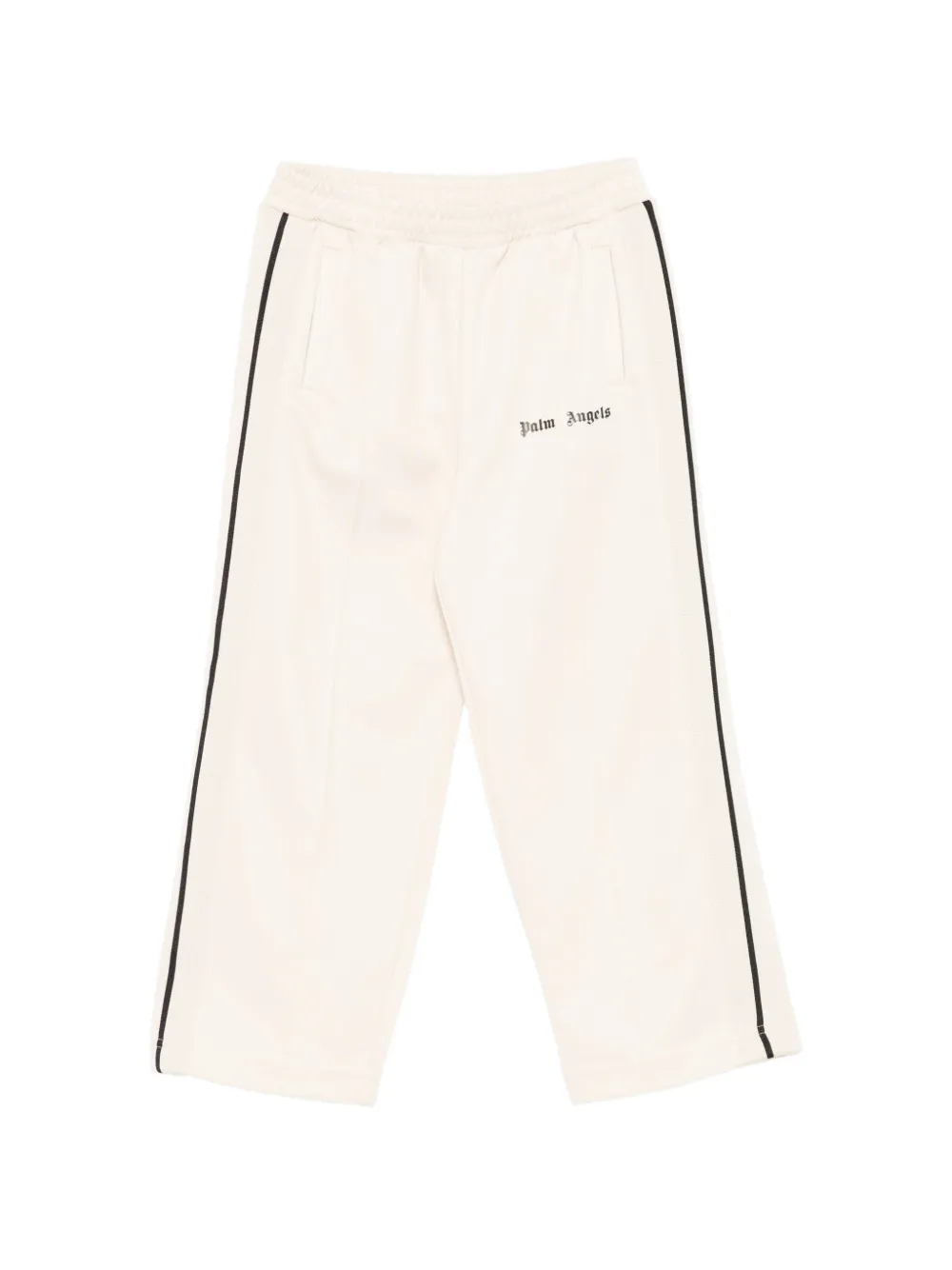 Palm Angels Kids side-stripe logo-print track pants - Toni neutri