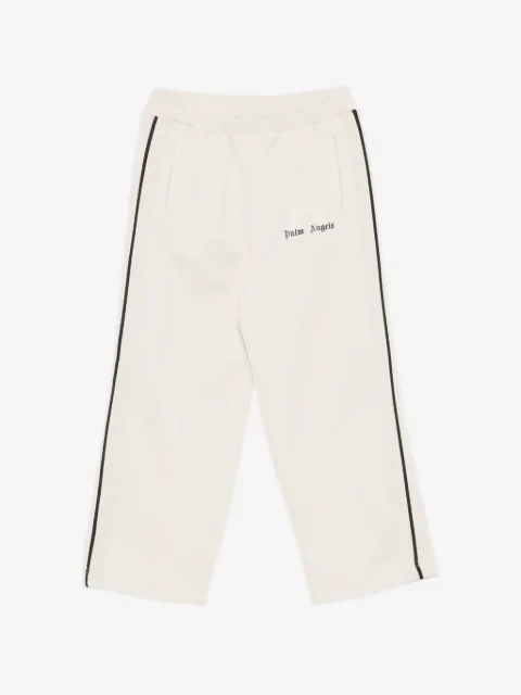 Palm Angels Kids side-stripe logo-print track pants