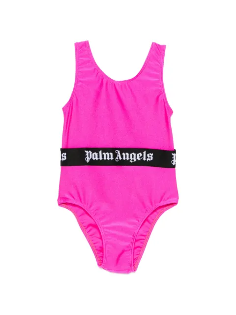 Palm Angels Kids logo腰边连体泳衣