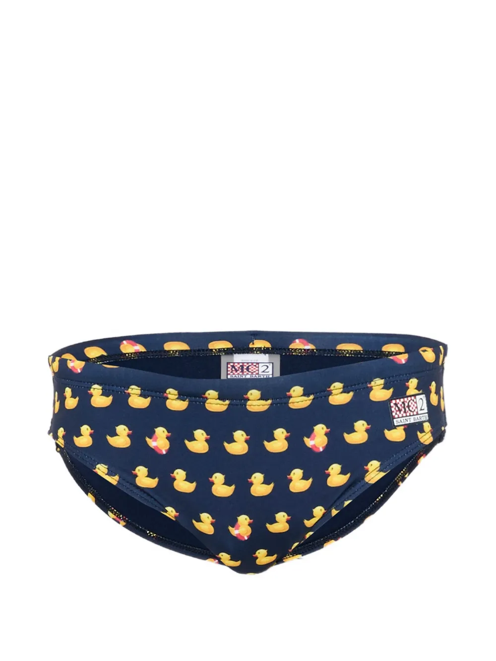 MC2 Saint Barth Kids duck-print swim briefs - Blu