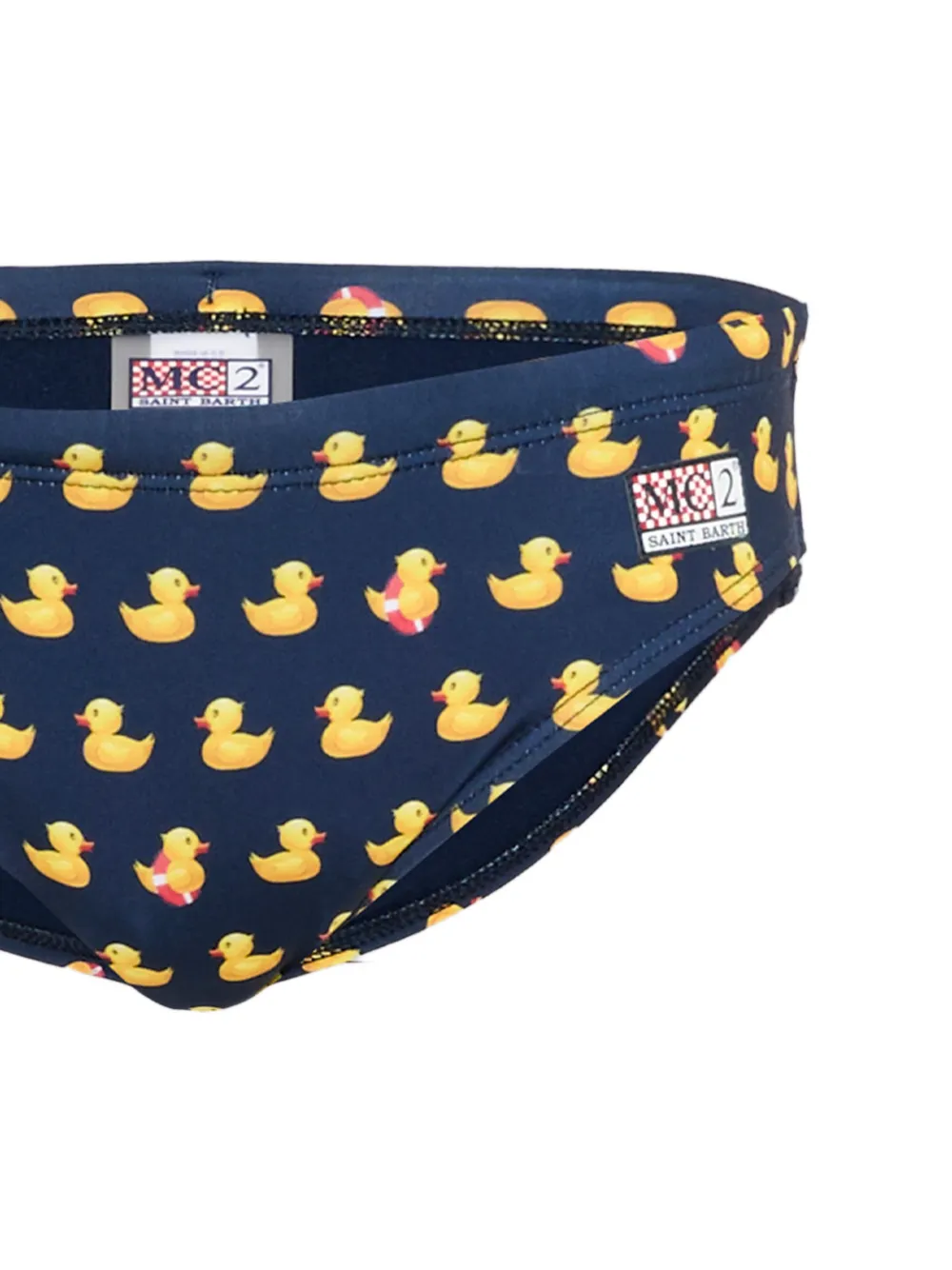 MC2 Saint Barth Kids Zwembroek met eenden-print Blauw