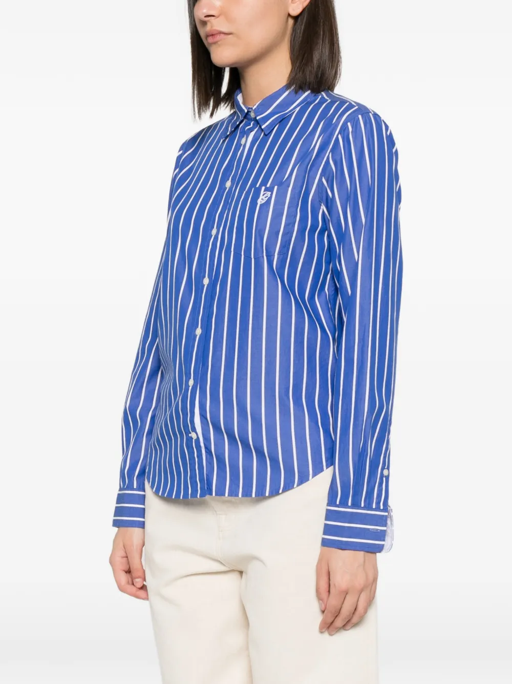  Gant Camisa A Rayas - Azul 