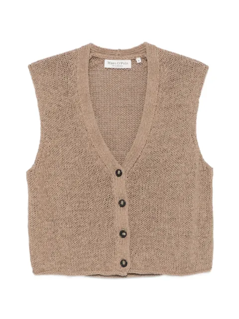 Marc O'Polo button-up knitted gilet