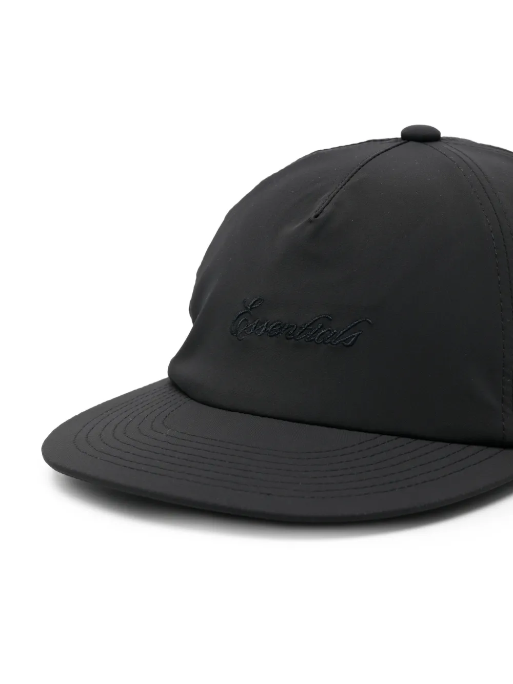 FEAR OF GOD ESSENTIALS Honkbalpet met geborduurd logo Zwart
