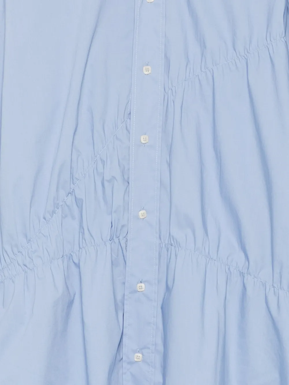  Alysi Camisa Fruncida De Popelina - Azul 